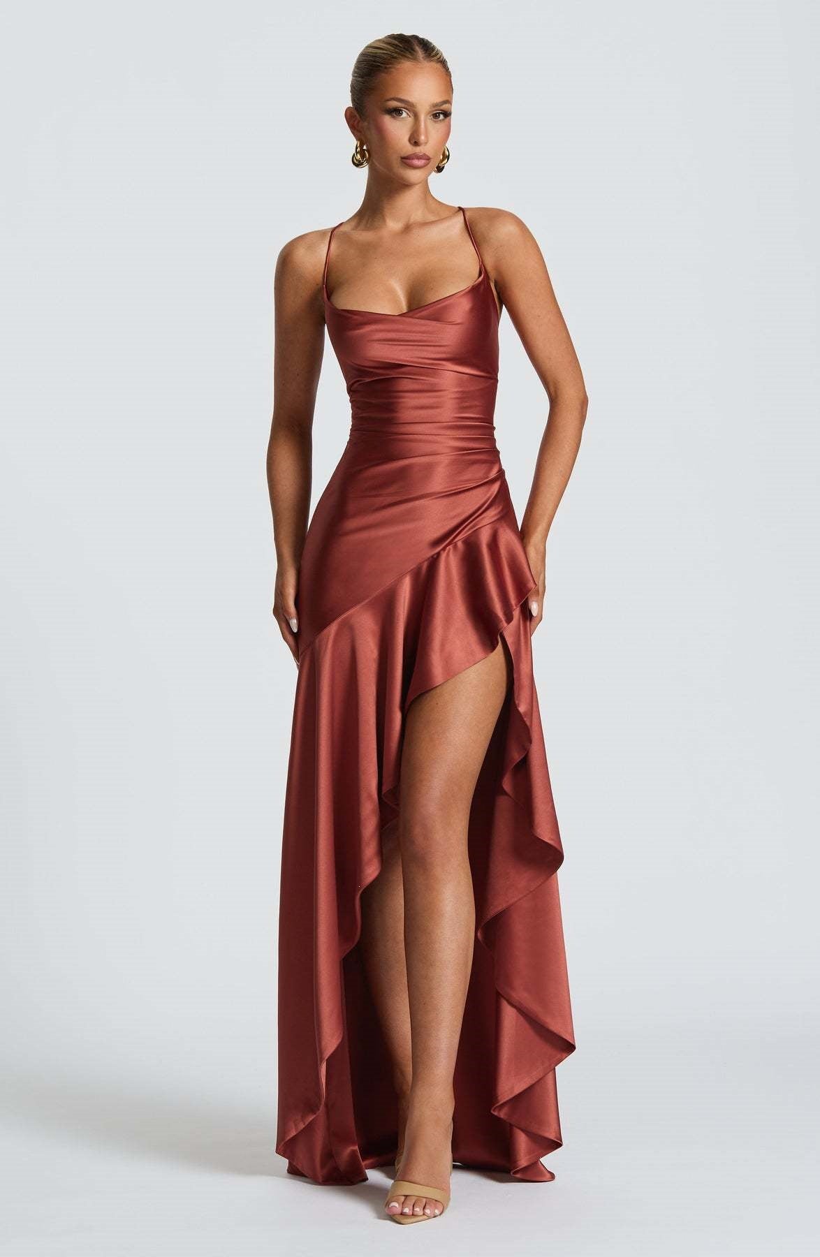 Strappy Backless Maxi Dress