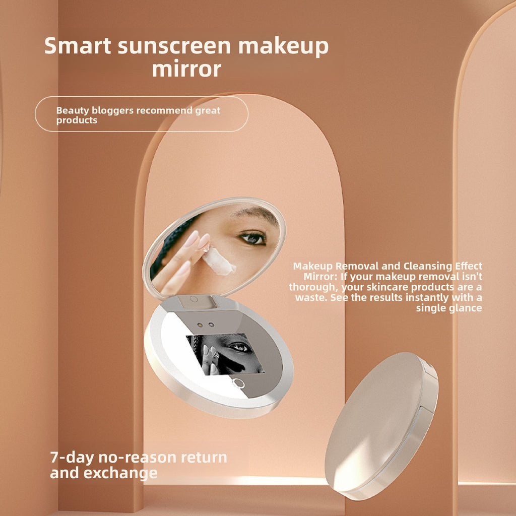 UV Smart Makeup Mirror with LED Light
