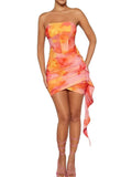 Women's Tube Top Print Dress