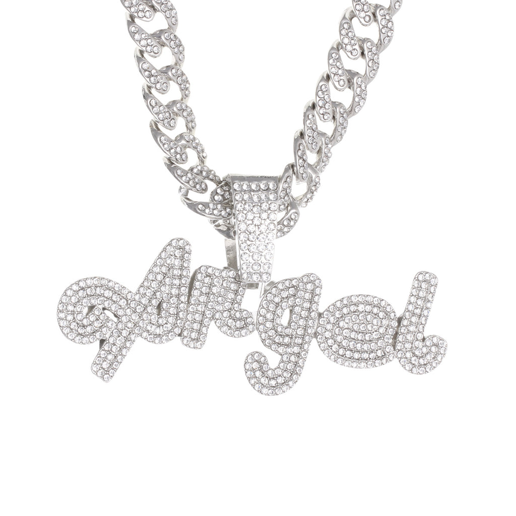 Cuban chain necklace pendant