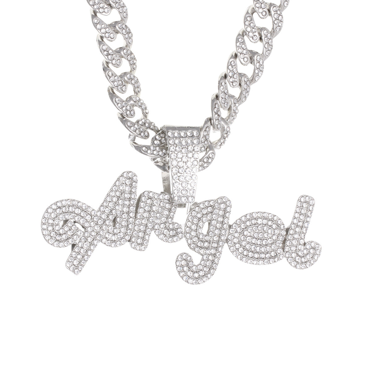 Cuban chain necklace pendant