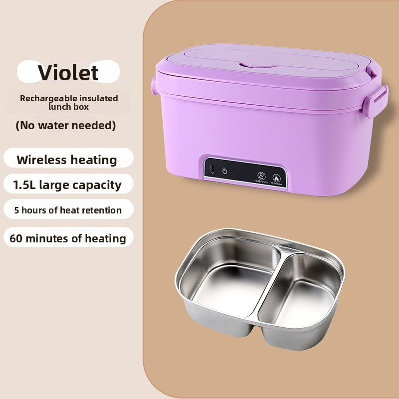Rechargeable insulated lunch box for outdoor use