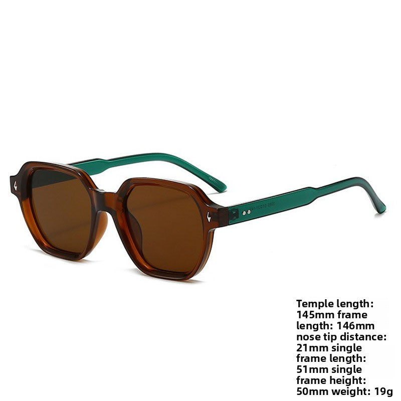 UV400 Protection Square Frame Sunglasses