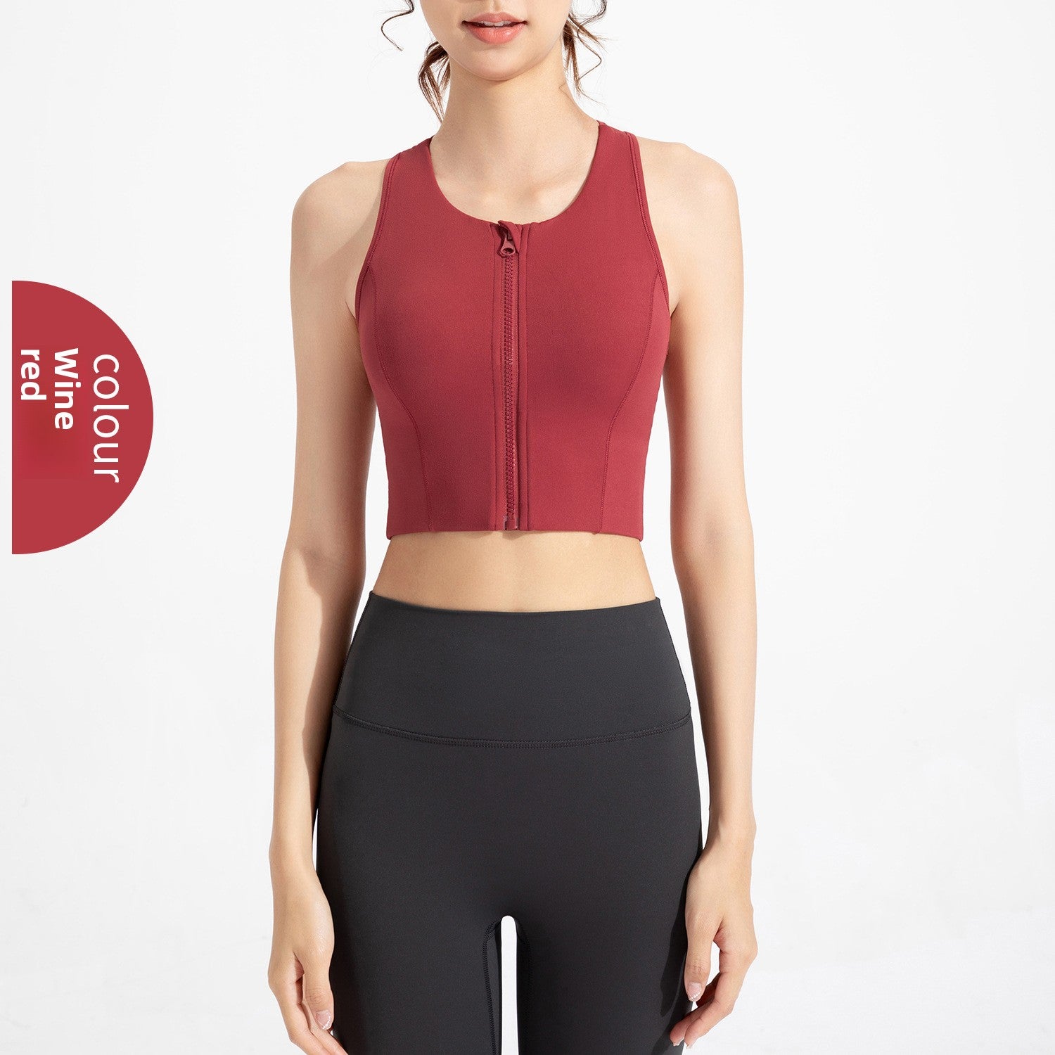 Antibacterial Sports Vest with Chest Support