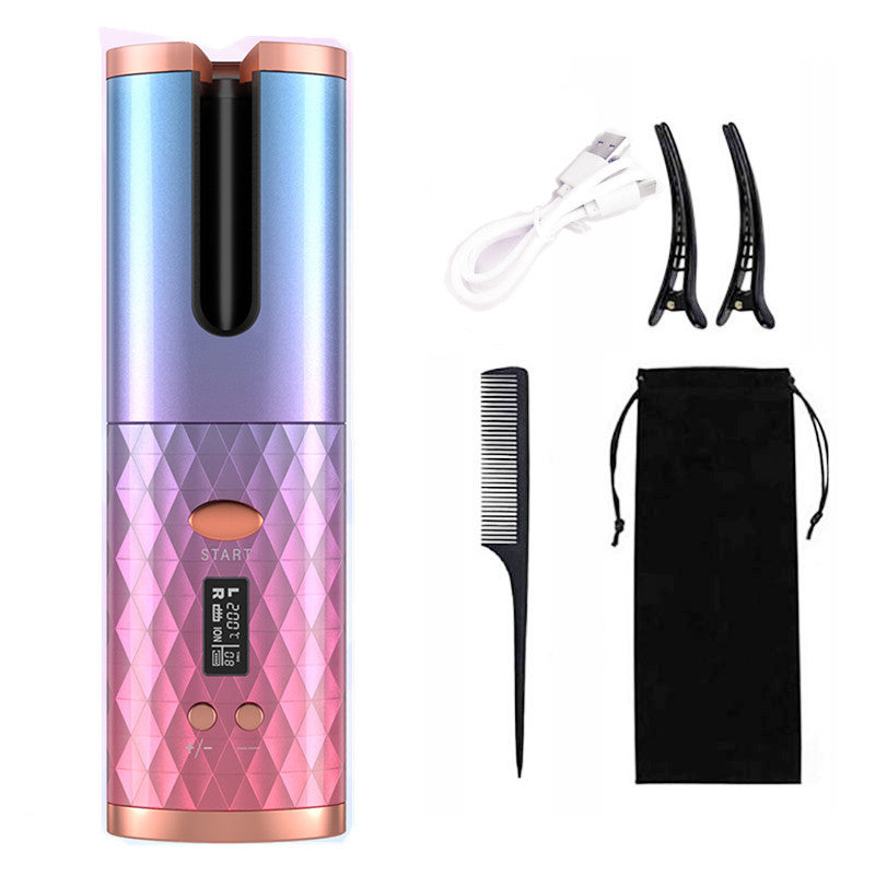 Automatic USB Charging Wireless Curling Iron