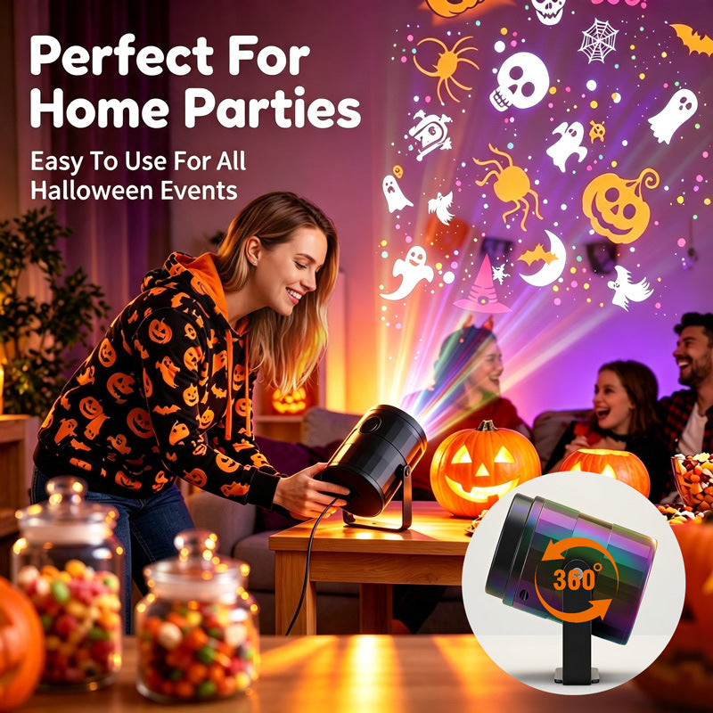 Colorful Rotating Holiday Projection Light