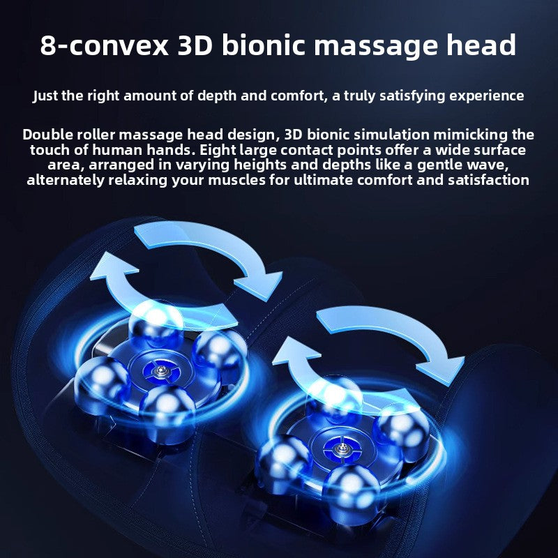 Electric Foot Massager with Heat Therapy and Adjustable Intensity