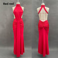 Elegant High Neck Bodycon Long Dress