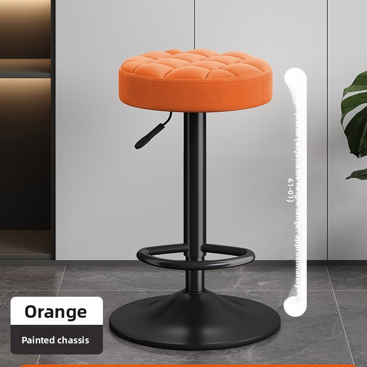 Adjustable Height Swivel Bar Stool with Backrest