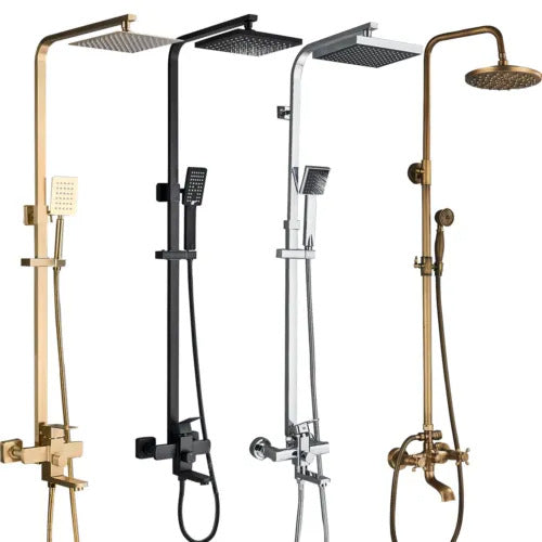 Stainless Steel Square Shower Head Set