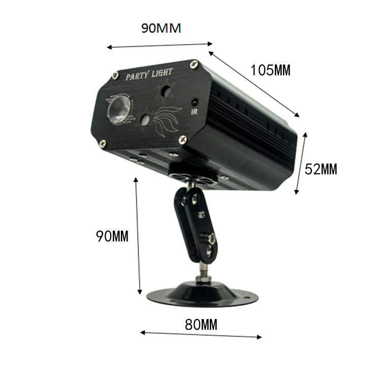 Mini RGB Laser Stage Light with Strobe Effects