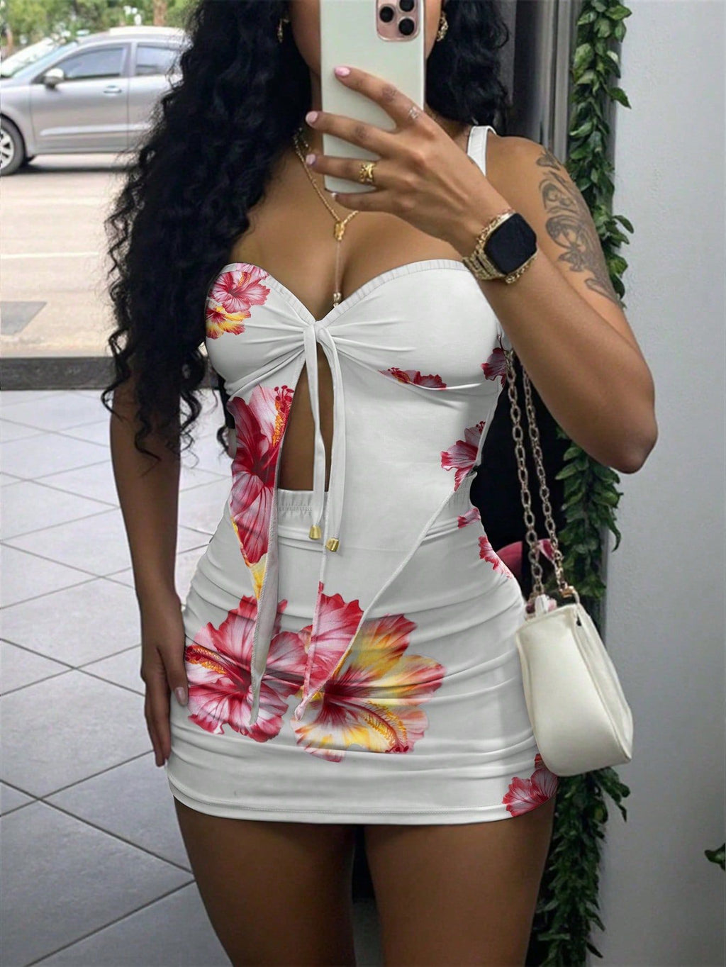 Women's Wrap Top and Skirt