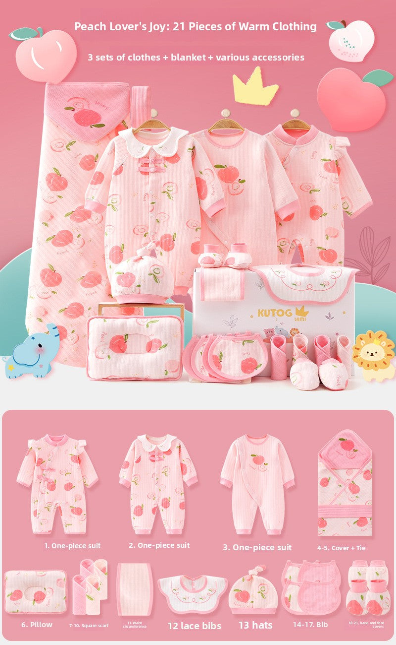 Newborn gift set with baby clothes