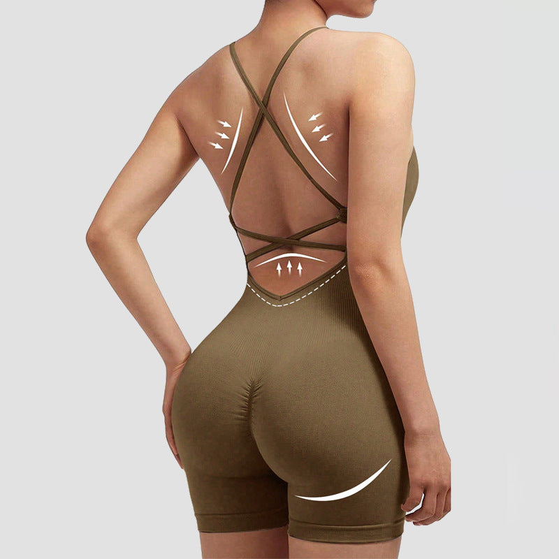 Women's Yoga Jumpsuit with Shorts