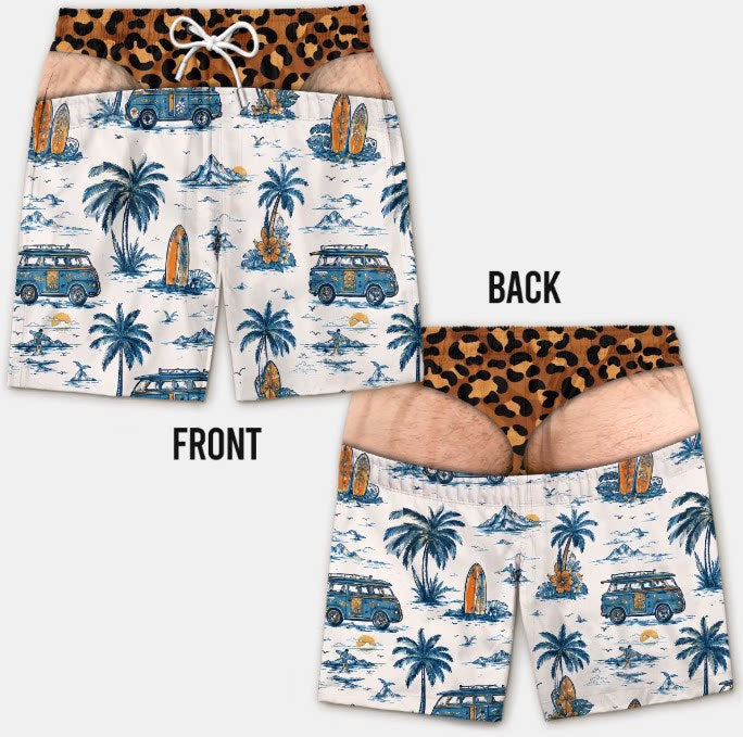 Mens Loose Breathable Beach Shorts