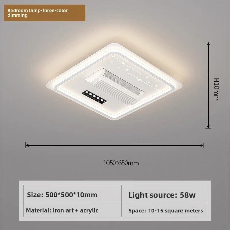 Modern LED Voice Control Ceiling Fan Light