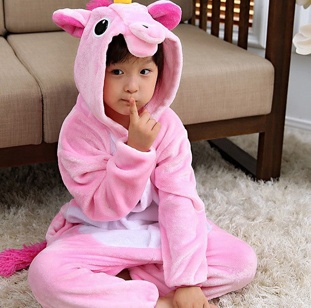 Boys and girls' one-piece pajamas