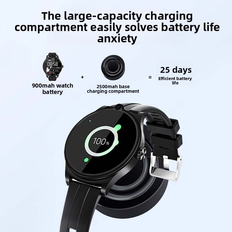 Waterproof smartwatch with card-inserting positioning