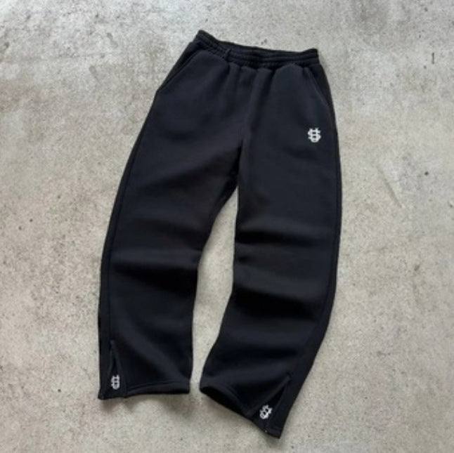 Fleece-Lined Hooded Tracksuit Set