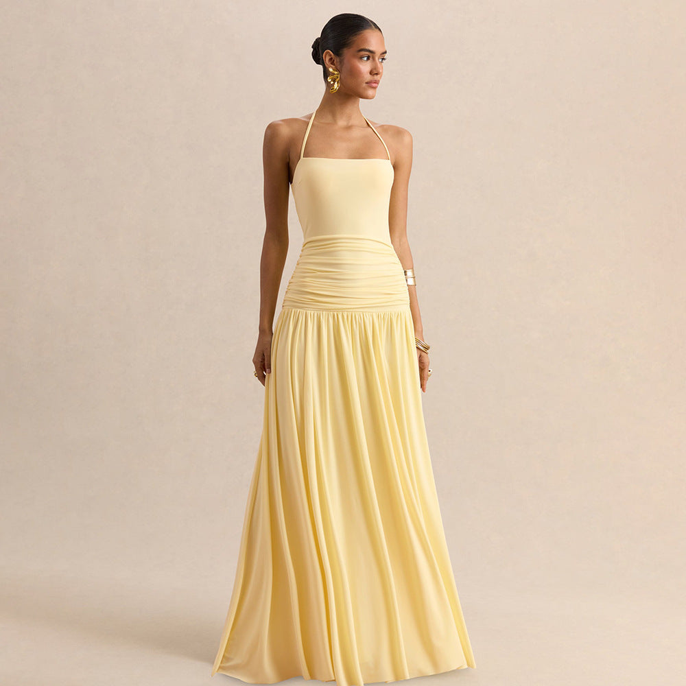 Elegant Halter Neck Dress