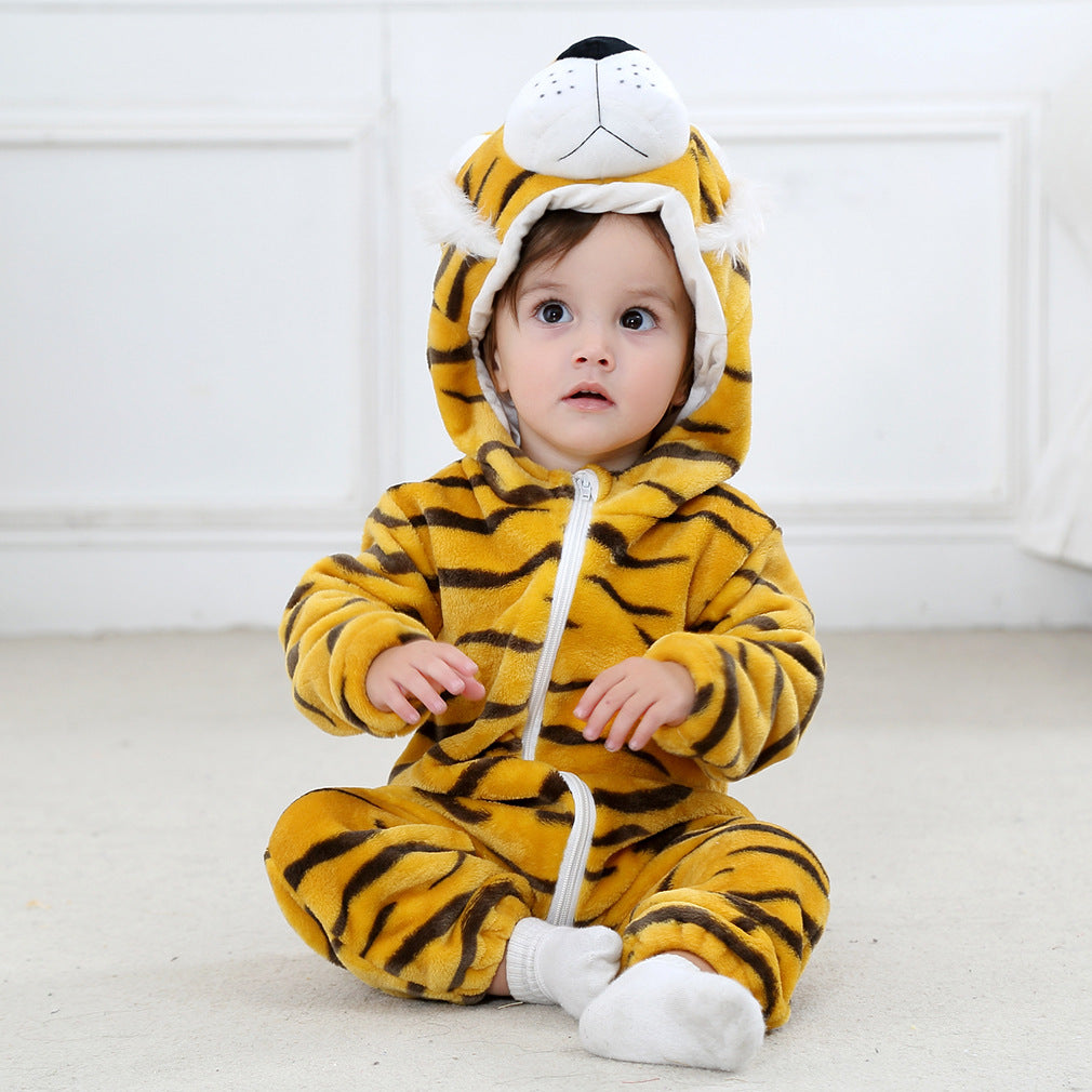 Animal Print Baby Romper Jumpsuit