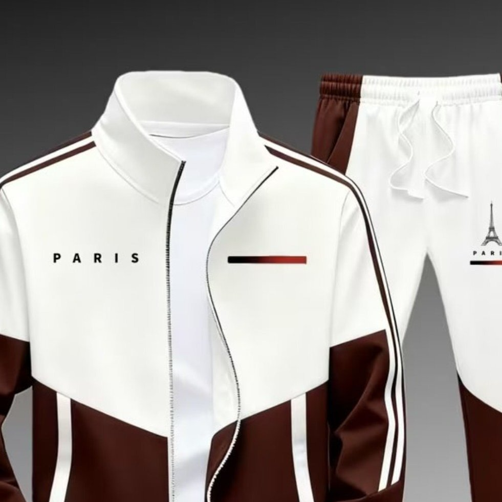 Zippered pants for casual wear, men's style