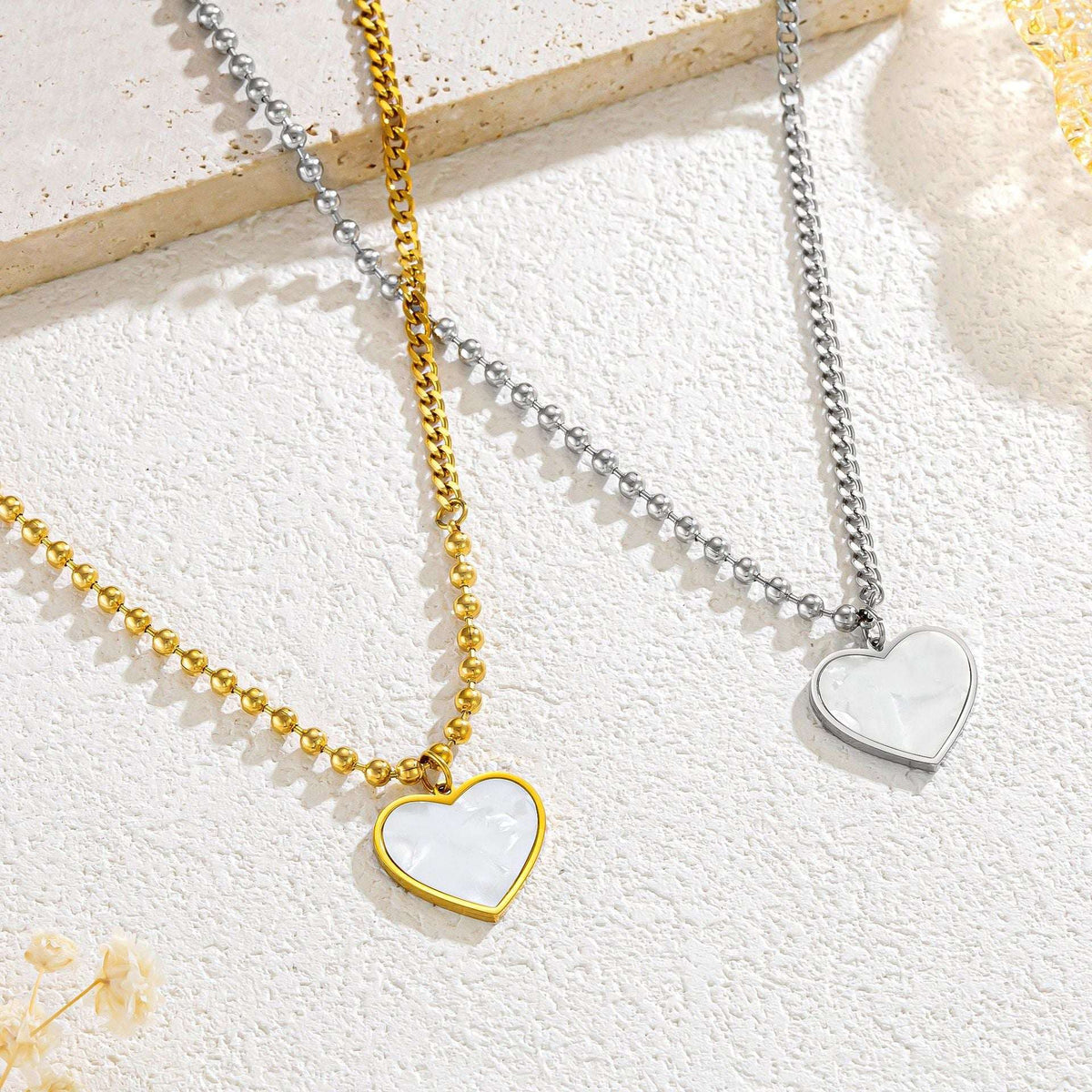 Heart Shape Shell Necklace