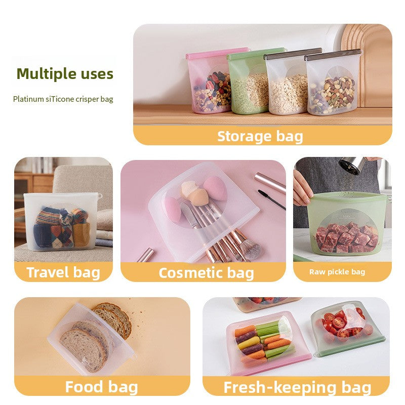 Reusable Silicone Food Storage Bags