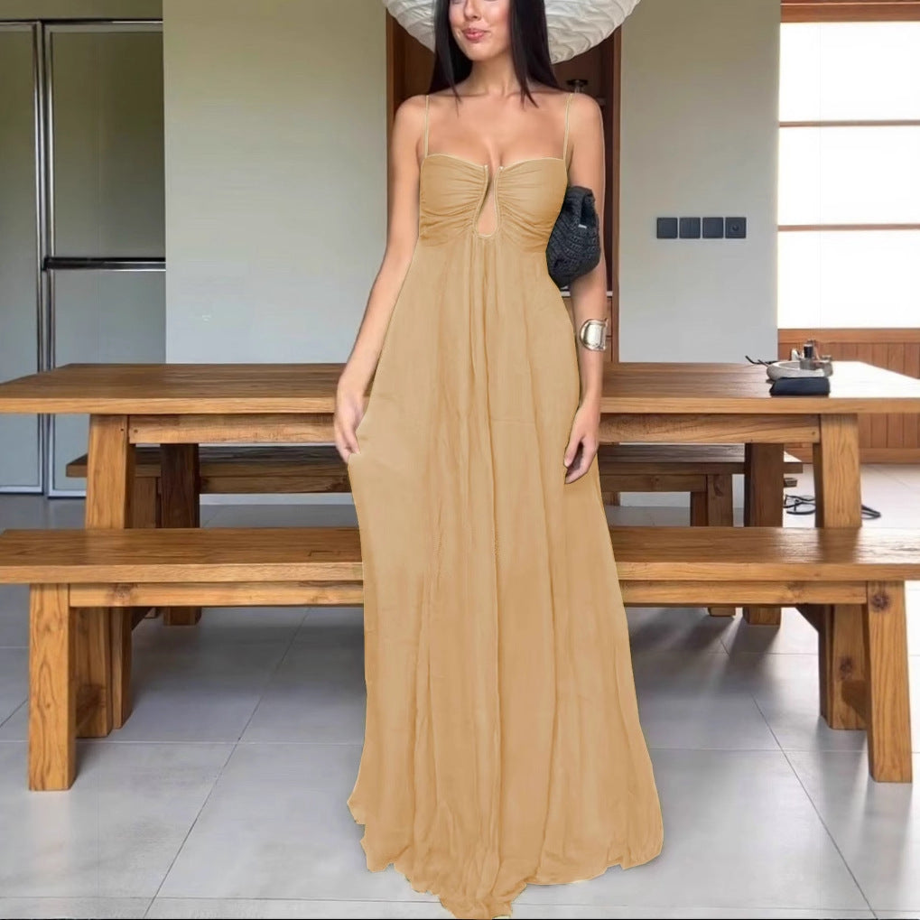 Womens Summer Spaghetti Strap Dress