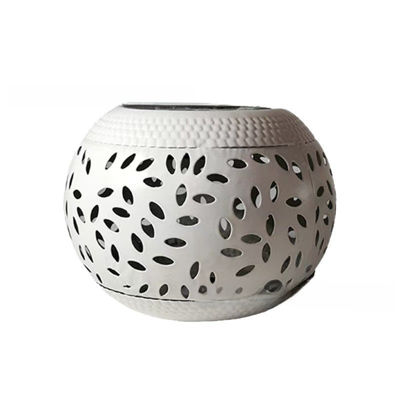 Hollow Metal Solar Garden Lights with Auto On/Off