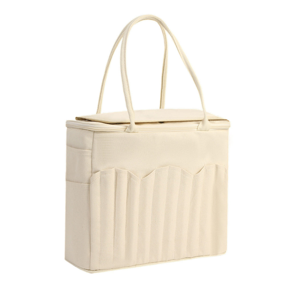 Portable Canvas Yarn Storage Organizer Bag