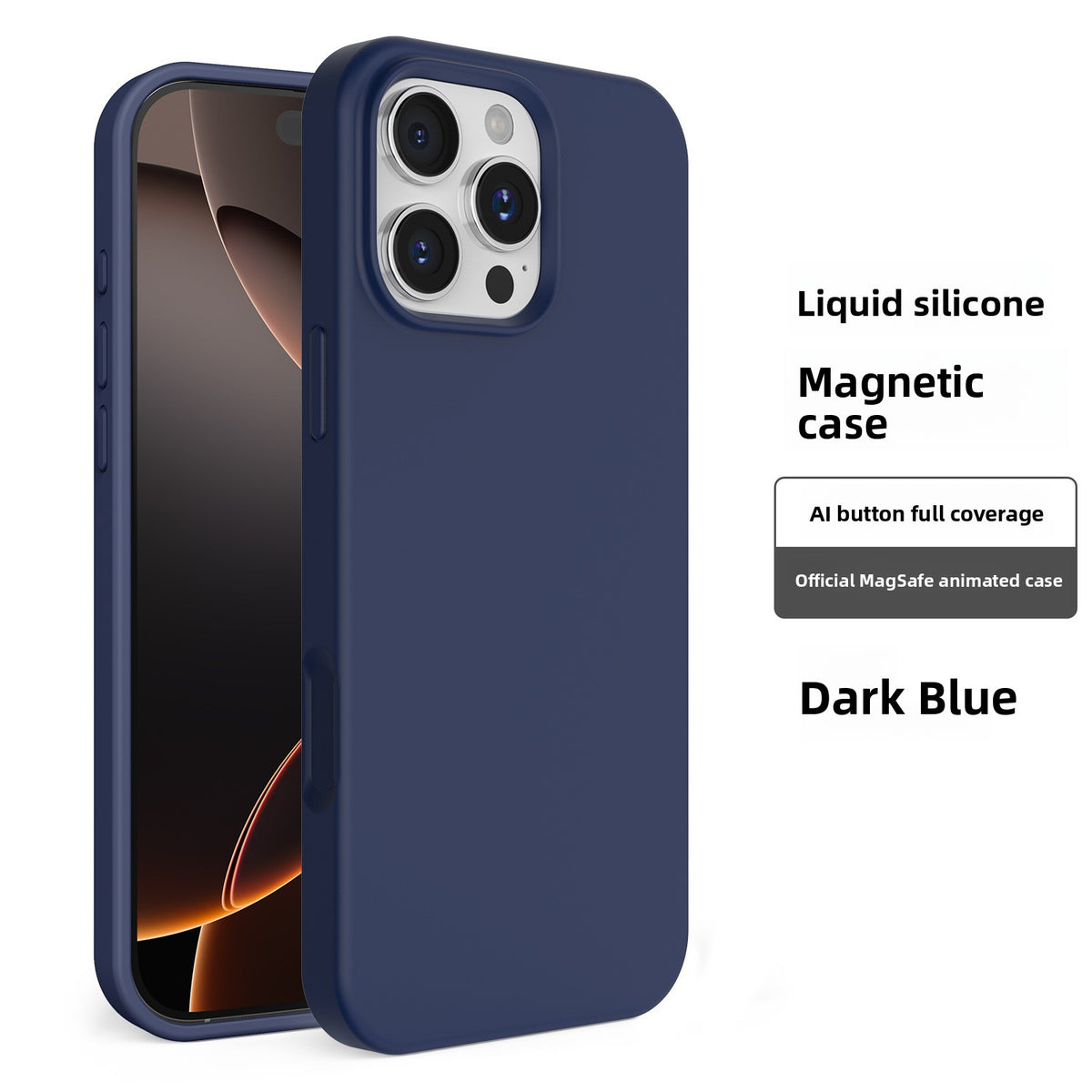 Liquid Silicone Phone Case with Built-in Magnet