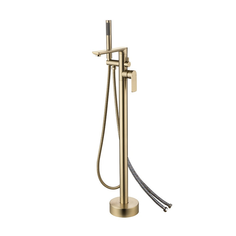 Freestanding Brass Bathtub Faucet with Shower
