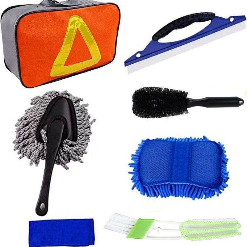 9-Piece Car Wash Kit with Microfiber Towels and Gloves