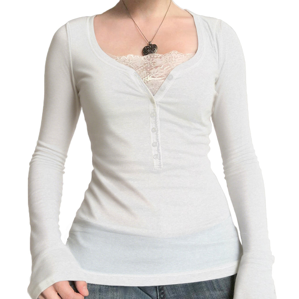 French Style Knitted Lace Top