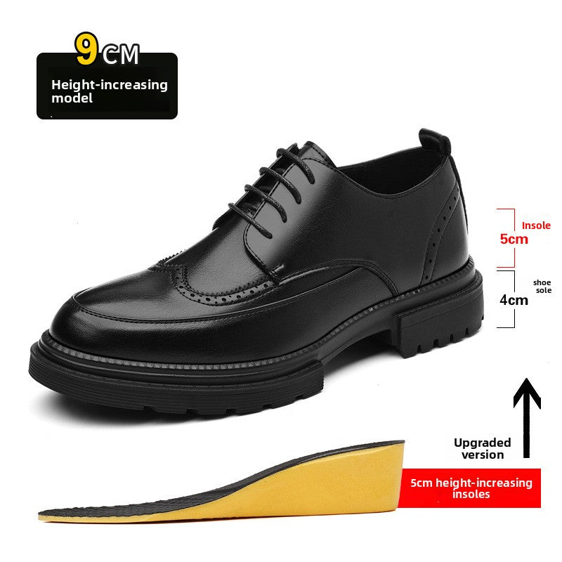Inner Height Increase of 9cm Casual Groom Wedding Shoes