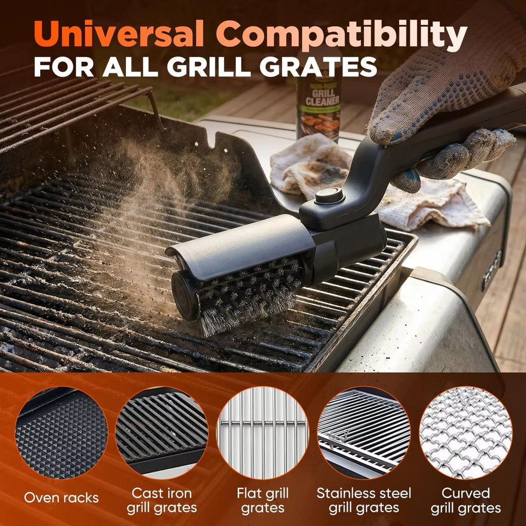 Electric Grill Cleaning Brush for Outdoor Barbecue and Kitchen