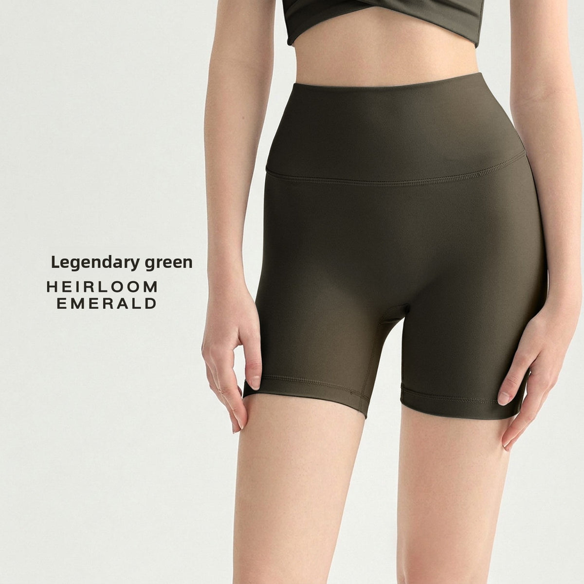 High-Waisted Seamless Yoga Shorts