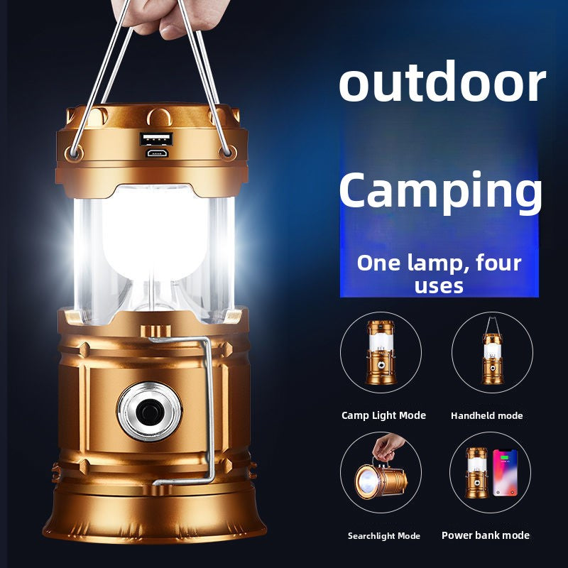Camping multi-function portable stretch lamp