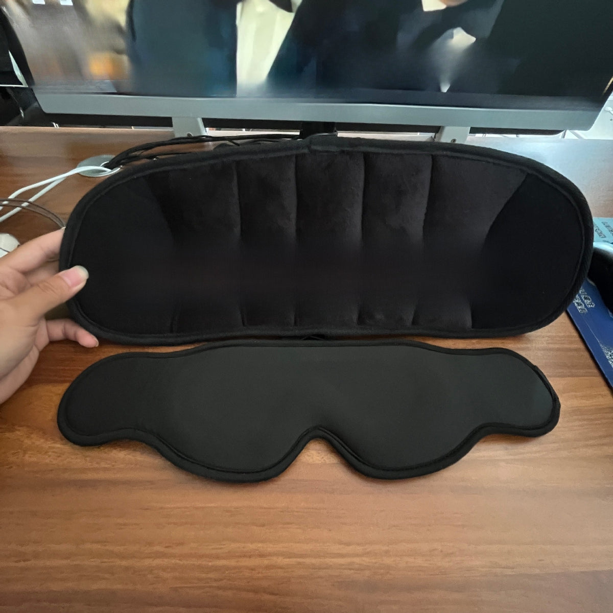 3D Airplane Travel Pillow with Eye Mask