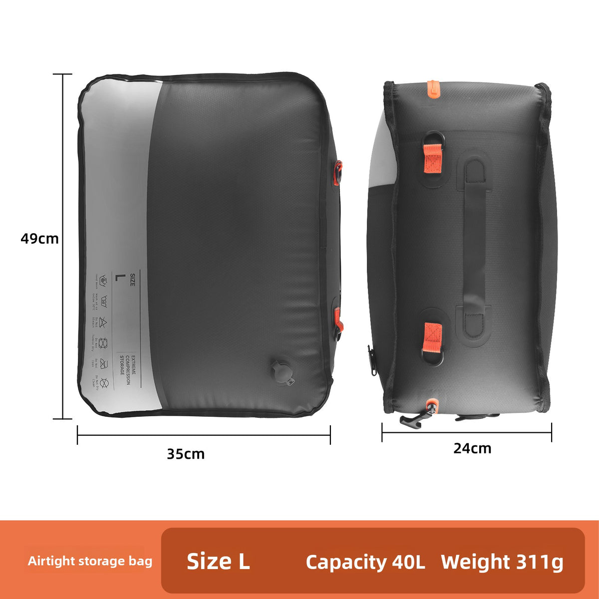 Rechargeable Automatic Compression Travel Bag