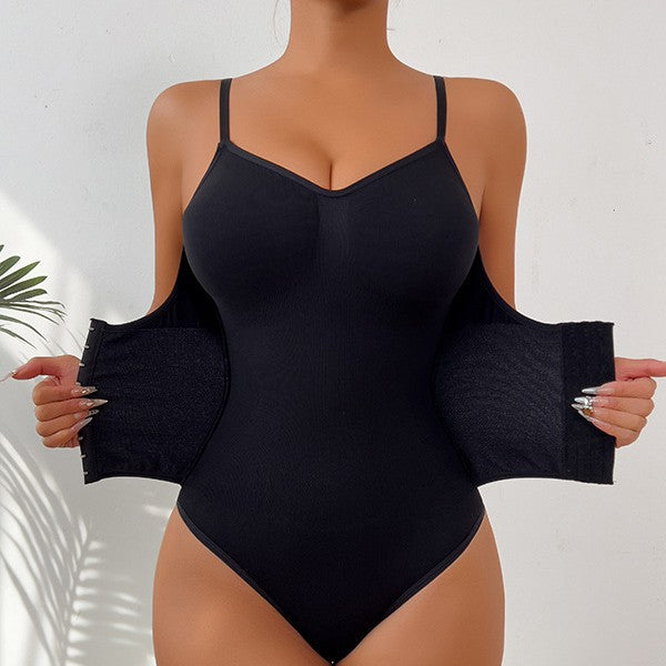 Womens Seamless Open Crotch Tummy Control Full Body Shaper Bodysuit
