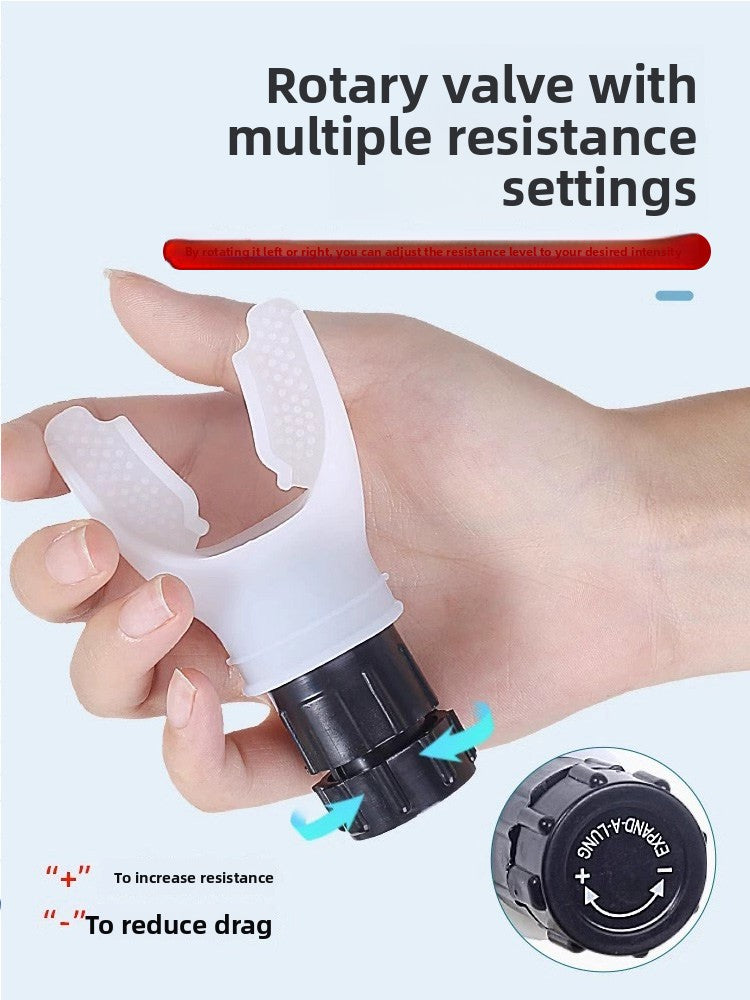 Rehabilitation chronic obstructive respiratory resistance device