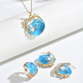 Wave Design Resin Jewelry Set