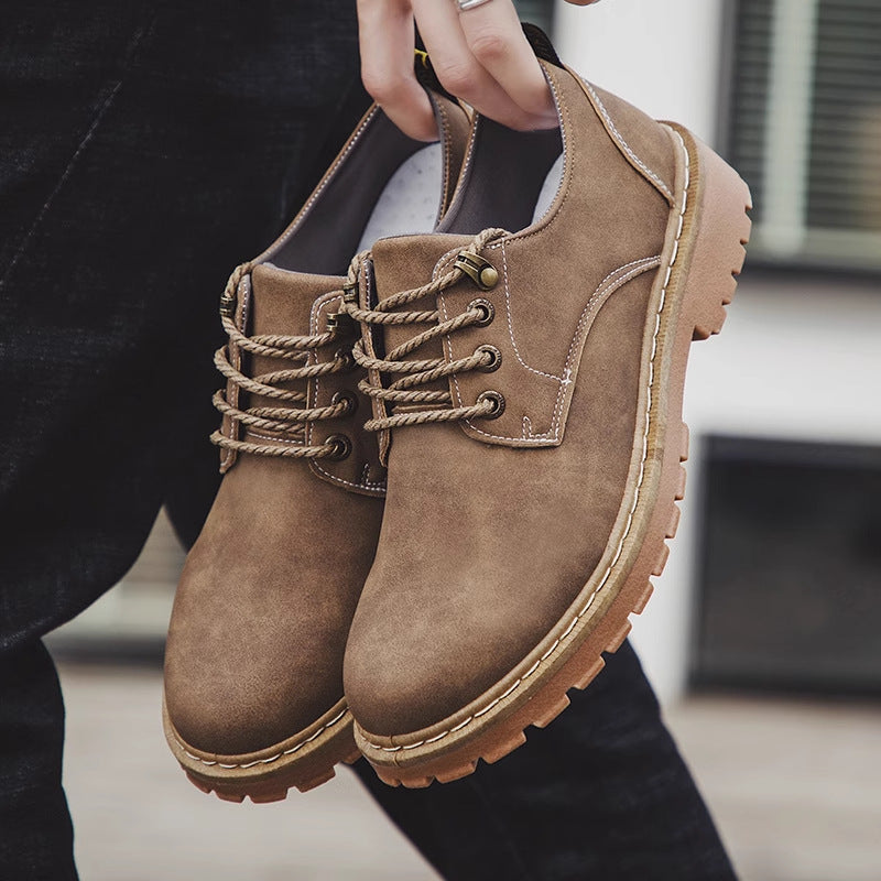 Mens Casual Leather Work Boots