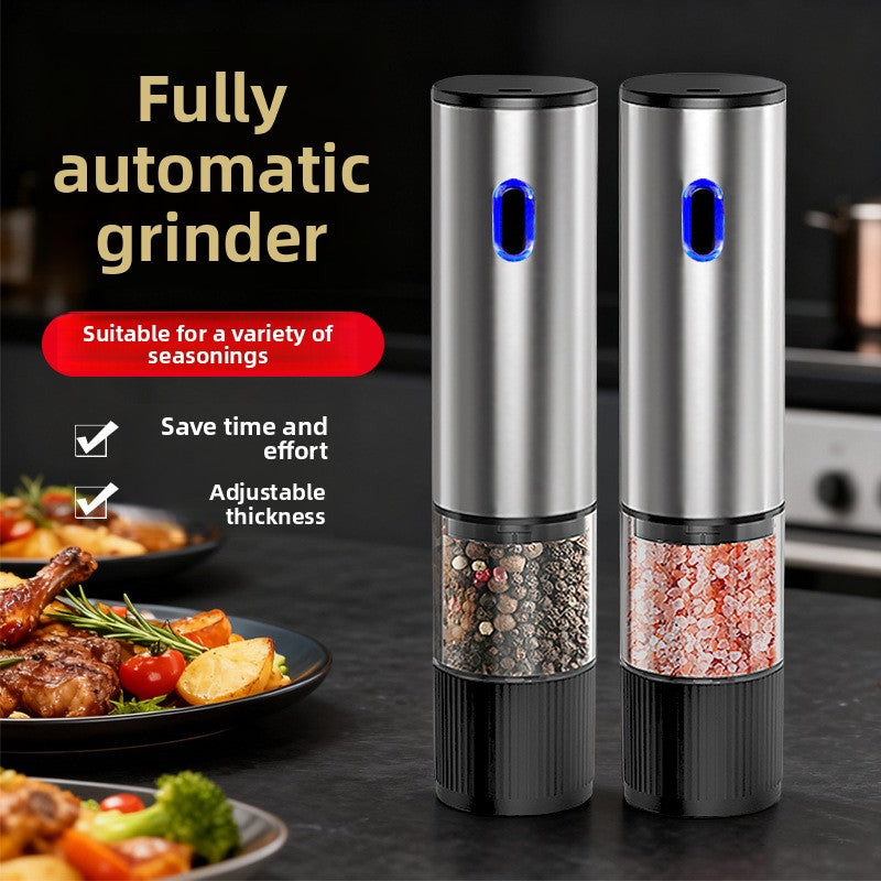 Stainless Steel Electric Pepper Grinder Adjustable Coarseness