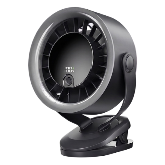 Rechargeable Desktop Circulation Fan with Digital Display