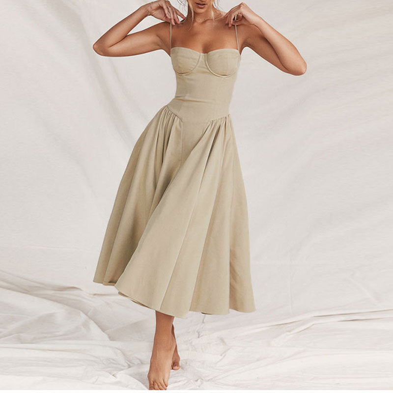 French Elegant Retro Strap Dress