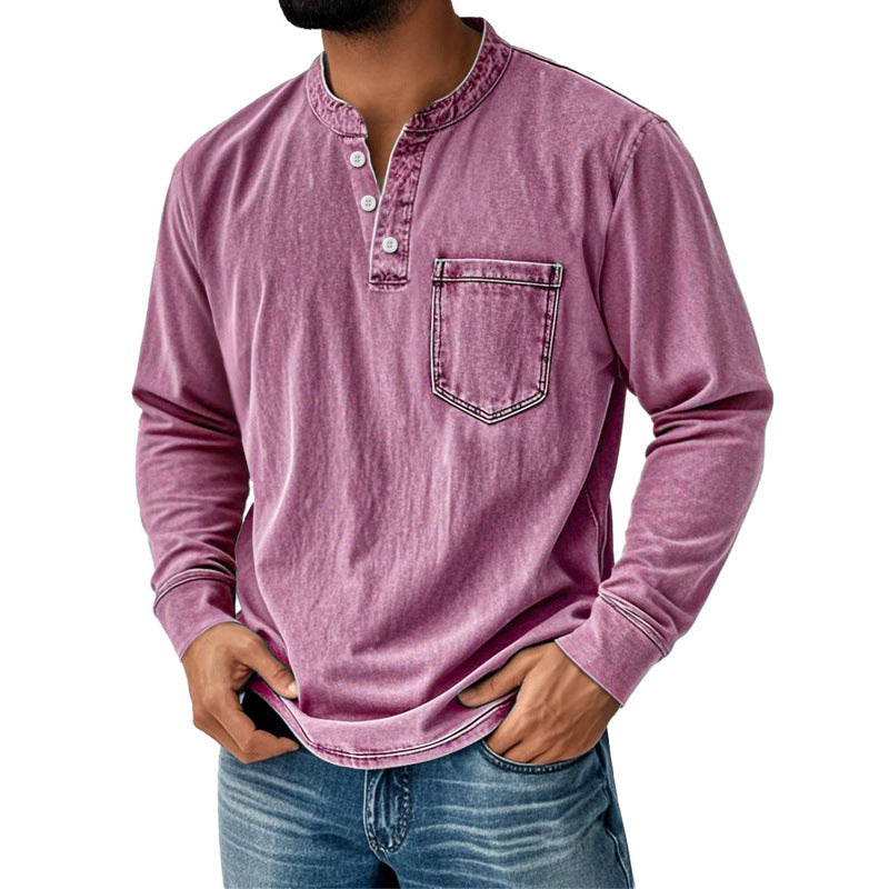 Mens Half Zip Long Sleeve Sweatshirt