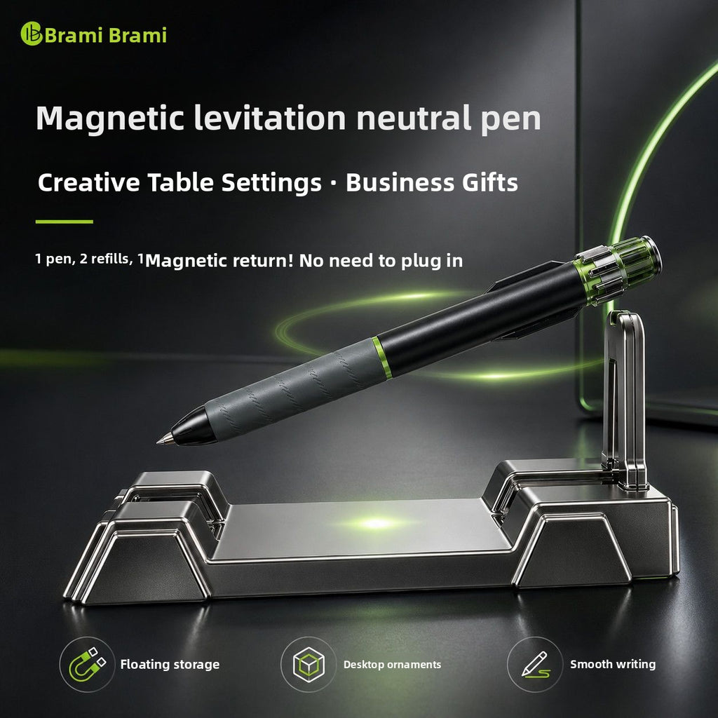 Magnetic Levitation Floating Gel Pen with Creative Desktop Base Stand